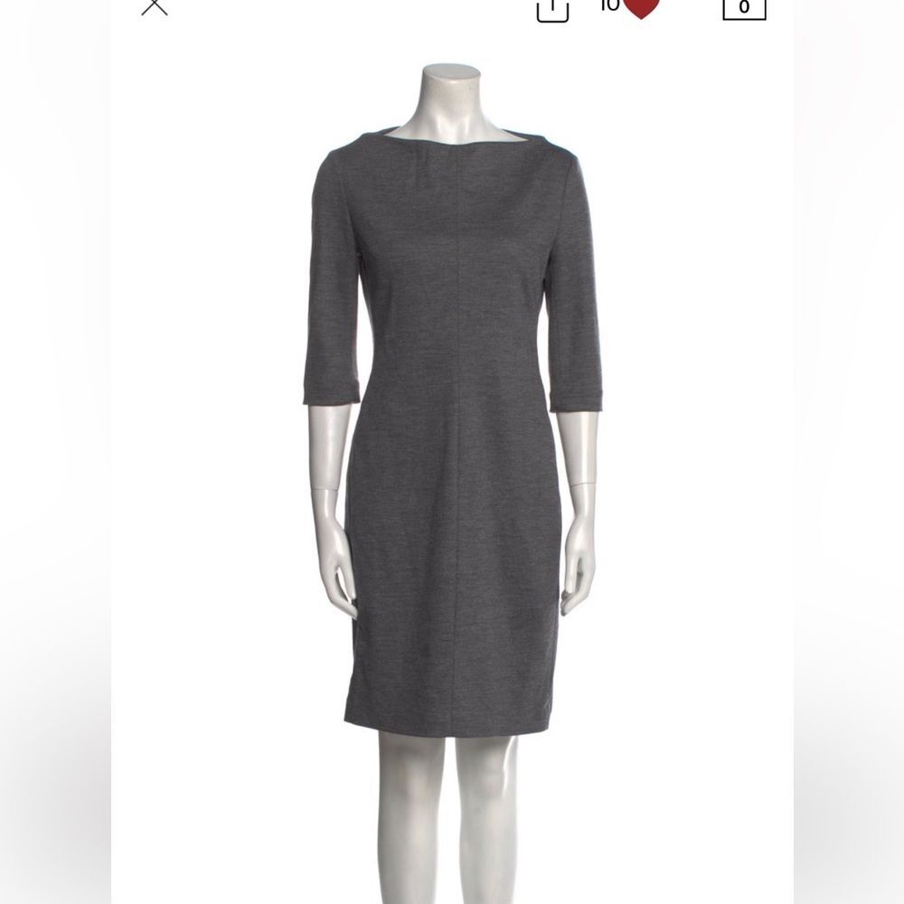 Diane Von Furstenberg wool Thandi dress grey 4